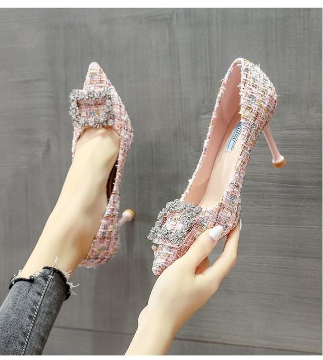 パンプス レディース l ハイヒール ビジュー かっこいい トレンド