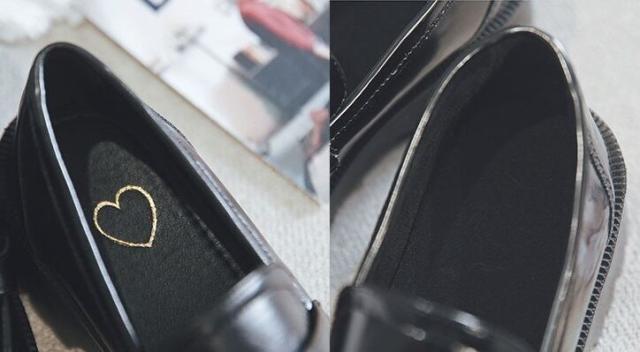 ビット付き ローヒール 厚底 l シューズ 靴 くつ クツ 4cmヒール 太