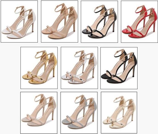 美脚 脚長 ラウンドトゥ l サンダル シューズ 靴 くつ 8.5cmヒール ハイヒール ストラップ キラキラ ラメ レザー 大人可愛い きれいめ 上 美脚 脚長 ラウンドトゥ l サンダル シューズ 靴 くつ 8.5cmヒール