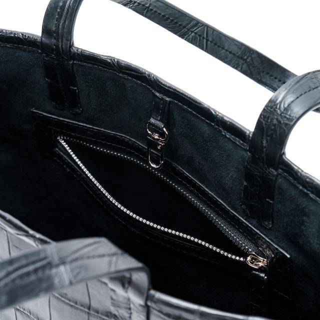 クロコダイル トートバッグ 高級 大容量 A4収納可 バッグ 本革 一点物