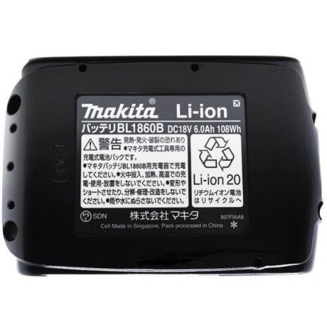 マキタ 純正 BL1860B 1個 + DC18RF 急速充電器 バッテリー セット 18V 6.0Ah 国内正規品 A-60464 makita TD172 TD173 BL1850 BL1830 BL1460B 対応_2