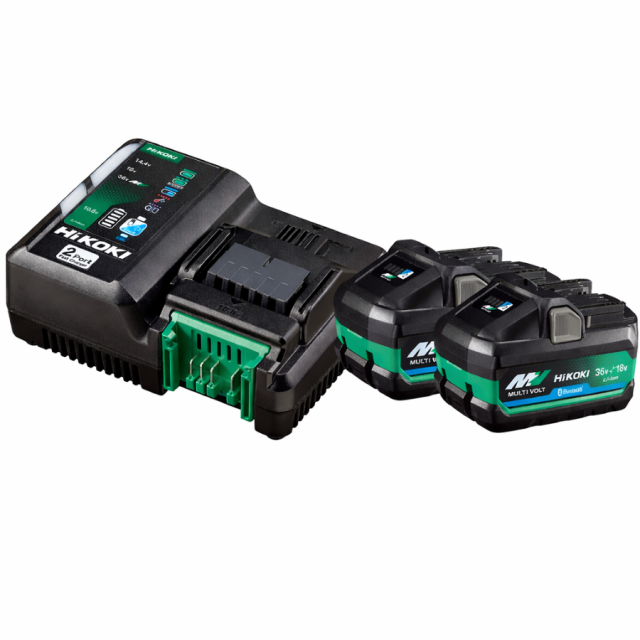 ハイコーキ 純正 BSL36B18BX 2個 + UC18YDML 急速充電器 バッテリー セット 2ポート 36V 4.0Ah / 18V 8.0Ah 対応 USB充電端子付き HiKOKI