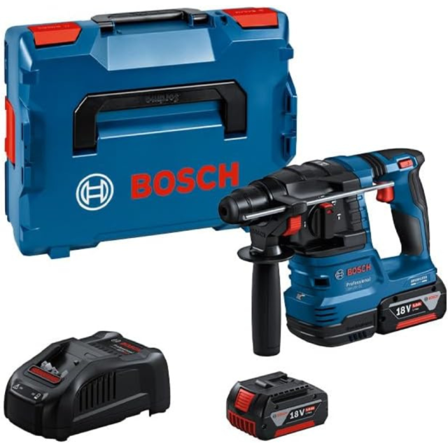 ボッシュ GBH18V-22 フルセット コードレスハンマードリル 18V 5.0Ah バッテリー2個・充電器・キャリングケース付 bosch