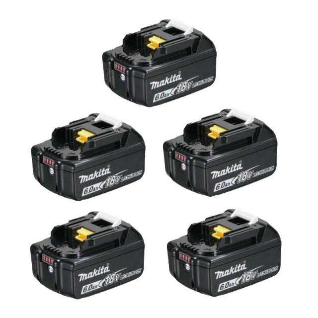 マキタ 純正 BL1860B 5個セット 18V 6.0Ah バッテリー 国内正規