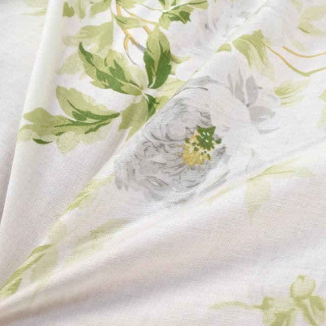 【美品】Sanderson 花柄　掛け布団 ベージュ Sanderson 花柄 掛け布団 ベージュ