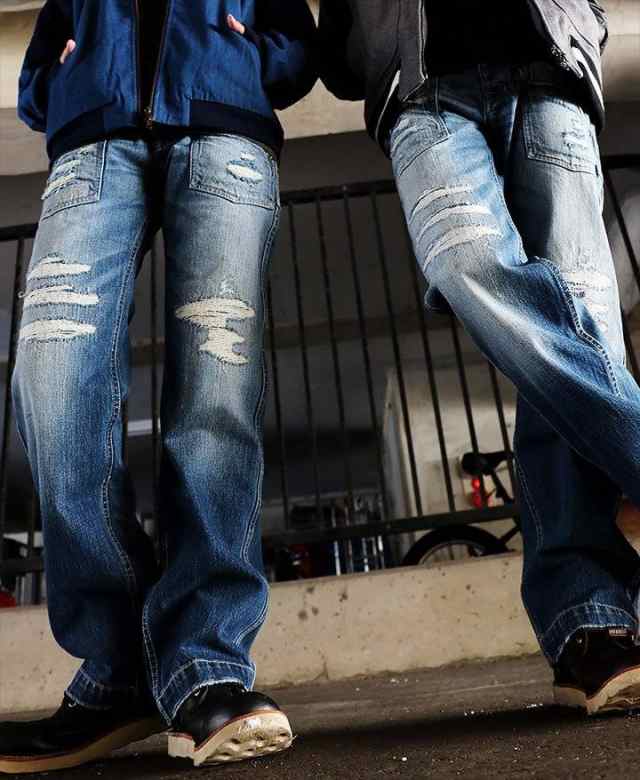 13年jeans ヴィンテージ ストレート デニム Byiwato ジーンズ メンズ レディース ダメージ パンツ リメイク ベイカー カジュアル デの通販はau Pay マーケット Paty Au Pay マーケット店