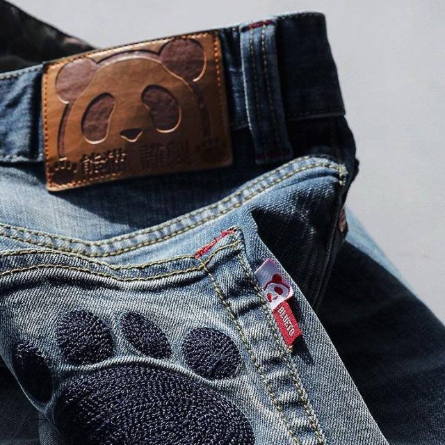 デニム パンツ スリム ストレート ジーンズ ストレッチ メンズ