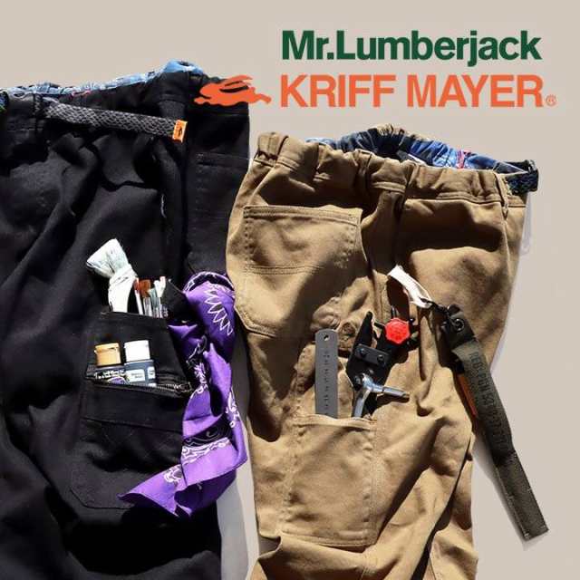 限​定​販​売​】 KRIFF MAYER カーゴパンツ スリム メンズ レディース ストレッチ テーパードパンツ ペインター クライミング  クリフメイヤー