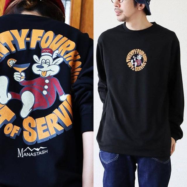 MANASTASH マナスタッシュ Tシャツ 長袖 ロンT メンズ レディース バックプリント リサイクル ポリエステル 天竺 吸水 速乾 UVケア 遮熱 しっかり生地 大きいサイズ すっきり カジュアル 動物 アニマル ZOO 春 秋 冬 パティの通販は 6,653円