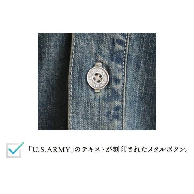 デニムシャツ 長袖 プルオーバー メンズ レディース 米綿 USAコットン 薄手 軽い しっかり生地 ステッチ ポケット ゆったり 大きいサイズ カジュアル ヴィンテージ 秋 冬 パティ HOUSTON ヒューストン_5