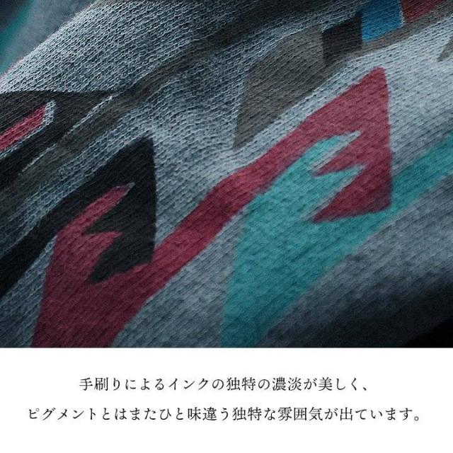 BLUETO×Good On 限定 トレーナー スウェット メンズ レディース しっかり 丈夫 軽い 柔らかい USA コットン 綿100 ピグメント チマヨ ラグ プリント ラグラン 秋 冬 お尻 隠れ カバー 色合い スエット アメカジ パティ_13