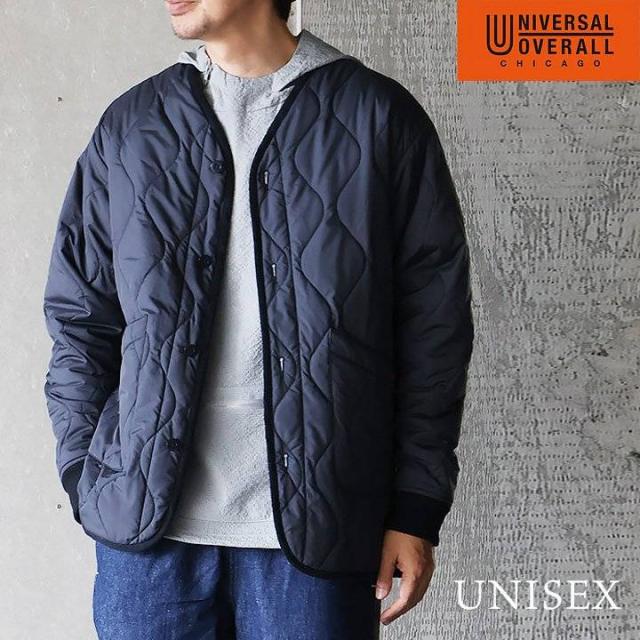 ジャケット キルティング Vネック メンズ レディース ポリエステル