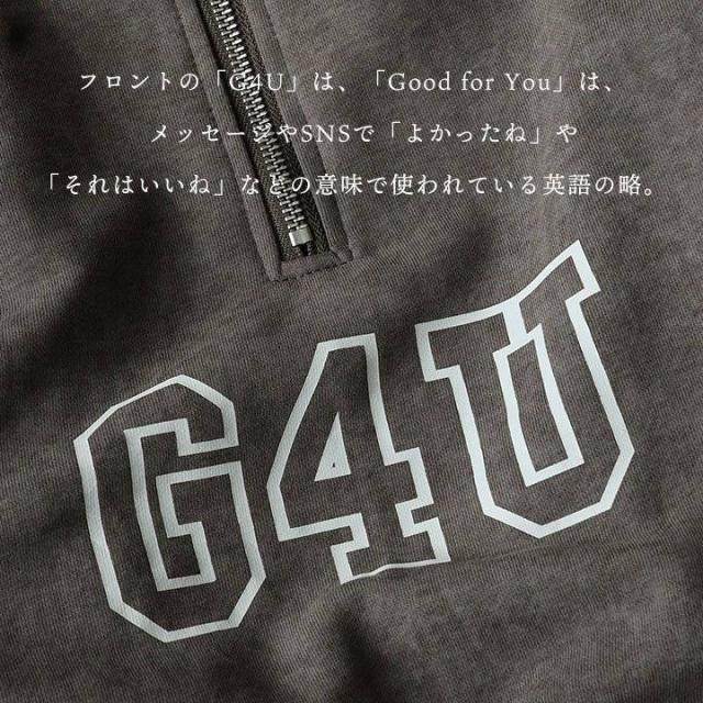 パーカー 長袖 メンズ レディース ハーフジップ コットン ポリエステル