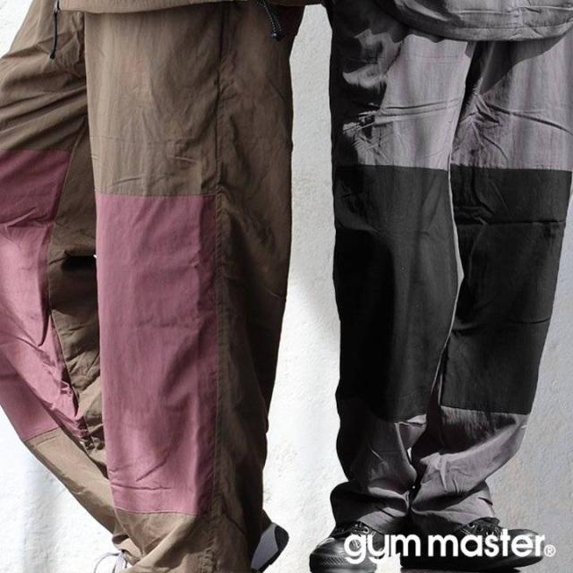 gym master ジムマスター パンツ ワークパンツ ストレート メンズ レディース 配色 裏地付き メッシュ 通気性 軽い ポリエステル レーヨン ナイロン ウエストゴム ゆったり 大きいサイズ カジュアル アウトドア 秋 冬 パティ