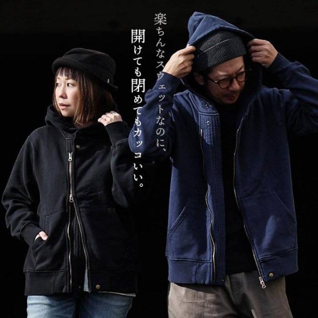 ライダース パーカー メンズ レディース スウェット 暖かい 裏起毛 