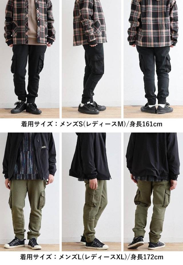 スウェット パンツ メンズ レディース 暖かい 裏起毛 綿100% USA コットン しっかり 丈夫 ヘビーオンス テーパード 膝ダーツ バイカーパンツ カーゴ ポケット かっこいい スリム カジュアル パティ OAR’S オールズ_18