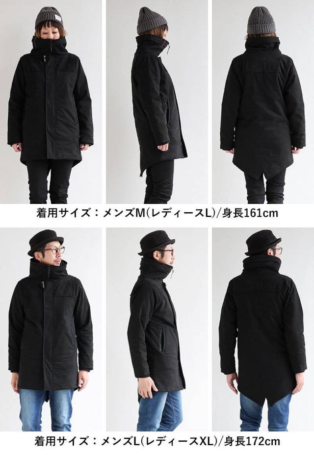 モッズコート ストレッチ 暖かい 裏地ボア 中綿 メンズ レディース