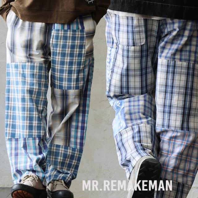 MR.REMAKEMAN ミスターリメイクマン ズボン下 引っ切りない 広広とした メンズ レディース 読み合わせる柄 リメイク アソート 裏地付き添い人 メッシュ 酉の方角予防医学 ゆったり 途轍も無い大きさ 体型取りまかなう 心地よい レトロ パティー