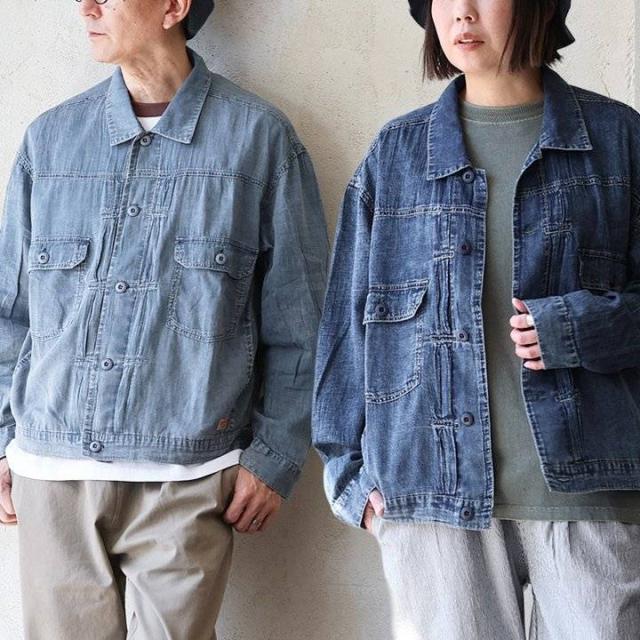 【メール便50】 KRIFF MAYER クリフメイヤー デニムジャケット ジャケット Gジャン 2nd セカンド メンズ レディース 超軽量 2オンス 薄手 軽い 通気性 涼しい 綿100 コットン 褪せ色 カジュアル ヴィンテージ パティ