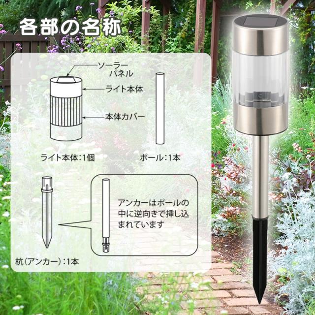 ソーラーガーデンライト トーチ型 シルバー Lt Sl15nb S 06 4127 オーム電機の通販はau Pay マーケット E 商店 Au Pay マーケット店
