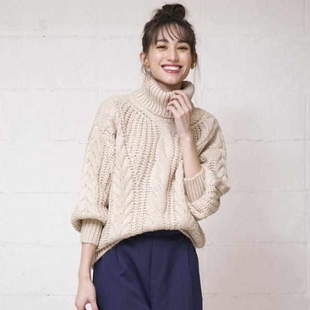 違反 パッチ 道に迷いました ケーブル 編み タートル ニット Little Gallery Jp