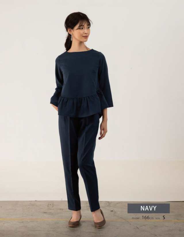 早割切符 冬 秋 春 レディース セットアップ 七分袖 パンツスーツ 八分袖 服＆ファッション小物