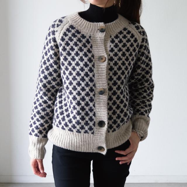 送料無料 柄編みニットカーディガン レディース 秋 冬 長袖 | アクアガレージ aquagarageの通販は