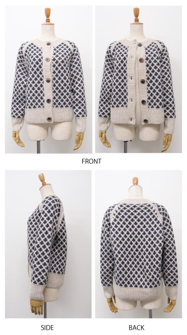 送料無料 柄編みニットカーディガン レディース 秋 冬 長袖 | アクアガレージ aquagarageの通販は