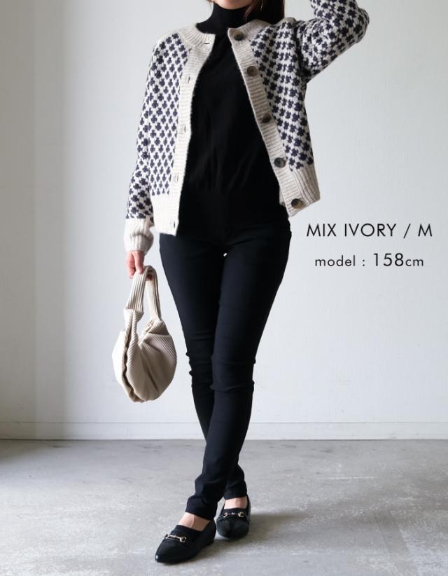 送料無料 柄編みニットカーディガン レディース 秋 冬 長袖 | アクアガレージ aquagarageの通販は