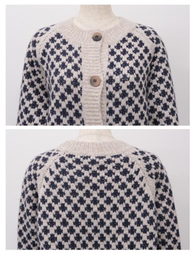 送料無料 柄編みニットカーディガン レディース 秋 冬 長袖 | アクアガレージ aquagarageの通販は