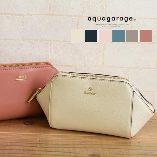 ゴールドロゴ化粧ポーチ レディース アイボリー ピンク ネイビー ブルー シャンパンゴールドの通販はau Pay マーケット Aquagarage アクアガレージ