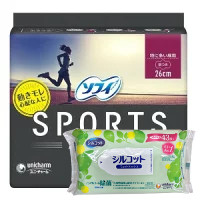 ２４個セット ユニ・チャーム ソフィ SPORTS２６０ 羽つき 19枚【ソフィ】