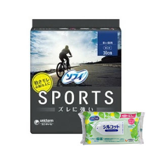 ２４個セット ユニ・チャーム ソフィ SPORTS300 羽つき 17枚