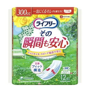 １２個セット ユニ・チャーム ライフリーその瞬間も安心12枚【ライフリー】