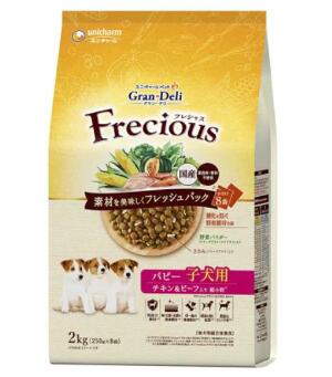 ５個セット ユニ・チャーム グラン・デリ フレシャス パピー子犬用 チキン＆ビーフ用入り 2kg ※メーカー都合によりパッケージ、デザインが変更となる場合がございますの通販は 18,645円