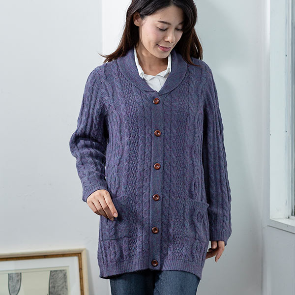 アルパカレディースケーブルショールカーディガン Ifer Knitwear アイファーニットウェア の通販はau Pay マーケット Glencheck
