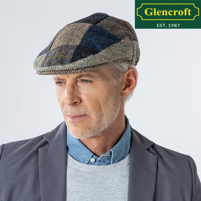 【Glencroft/グレンクロフト】英国製 ハリスツイード ハンチングキャップ 帽子 男性 メンズ Harris Tweedの通販は 8,316円