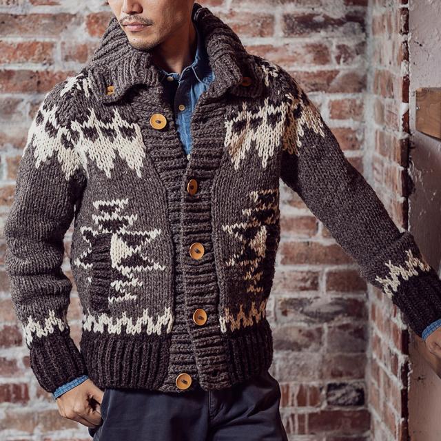 ペルー製 チマヨ カーディガン カーディガン カウチンセーター メンズ 男性の通販はau Pay マーケット Glencheck