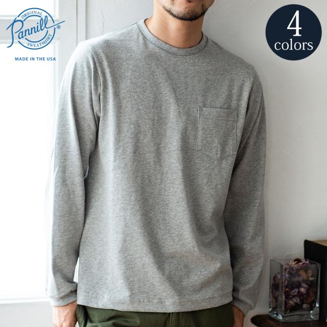 ポケット ロングスリーブ Tシャツ ロンt ポケt 長袖 コットン Made In Usa アメリカ製 Pannill パニール の通販はau Pay マーケット Glencheck