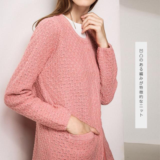 ニットカーディガン レディース コート風 コットン ウール ノーカラーニット アウター ポケット付24jx7422の通販はau Pay マーケット Karei かれい