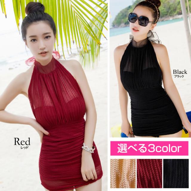 水着 レディース ワンピース ハイネック ホルターネック 体型カバー インポートレディース水着 ホルターハイネック ワンピース水着 ｑの通販はau Pay マーケット ホンコンマダム