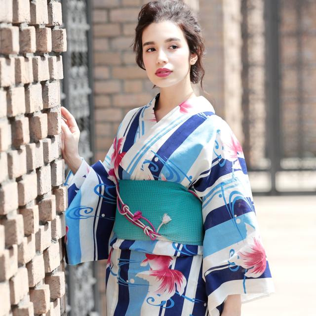 浴衣 レディース 浴衣単品 白 金魚 ホワイト 金魚 変わり織り 白地 金魚 D 浴衣単品 お祭り フェミニン 華やか 大正の通販はau Pay マーケット ホンコンマダム