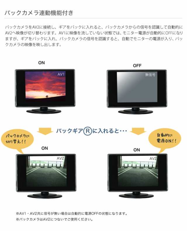 送料無料 オンダッシュモニター 3 5インチ Cmdバックカメラ セット バックカメラ連動機能 簡単取り付け 安心1年保証の通販はau Pay マーケット 液晶王国