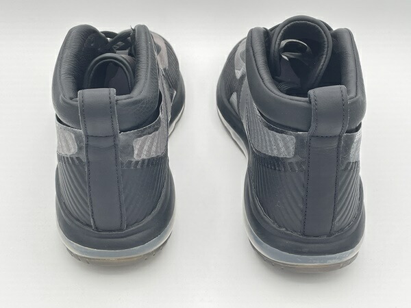 訳あり品 NIKE ナイキ スニーカー レブロン X ジョンエリオット アイコンQS 27.0cm ブラック×ガムライトブラウン AQ0114 男性用 並行輸入品 (ni099)