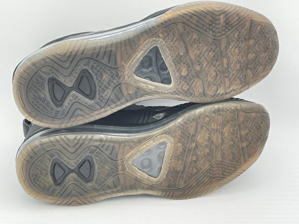 訳あり品 NIKE ナイキ スニーカー レブロン X ジョンエリオット アイコンQS 27.0cm ブラック×ガムライトブラウン AQ0114 男性用 並行輸入品 (ni099)