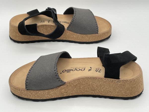 訳あり品 パピリオ サンダル PAPILLIO by BIRKENSTOCK レディース グレンダ 23.0cm 36 アンスラジット 1019552 女性用 並行輸入品 (b2056)
