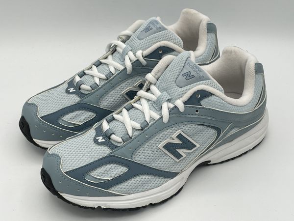 訳あり品 ニューバランス WL412 25.0cm US8.0 ブルー w412bb 女性用 NEW BALANCE 並行輸入品 (nb607)