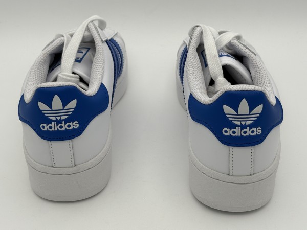 訳あり品 アディダス スーパースター XLG 25.0cm クラウドホワイト×ブルー IG0289 女性用兼子供用 ADIDAS SUPER STAR (ad705)