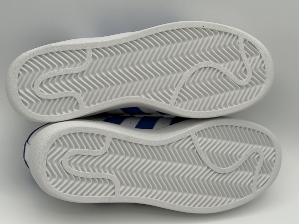 訳あり品 アディダス スーパースター XLG 25.0cm クラウドホワイト×ブルー IG0289 女性用兼子供用 ADIDAS SUPER STAR (ad705)