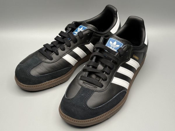 訳あり品 ADIDAS ORIGINALS アディダス オリジナルス スニーカー サンバ OG 23.5cm ブラック×ホワイト ユニセックス (ad731)